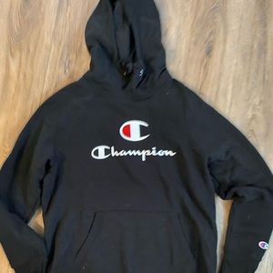 Women’s black Champion sweatshirt hoodie size medium